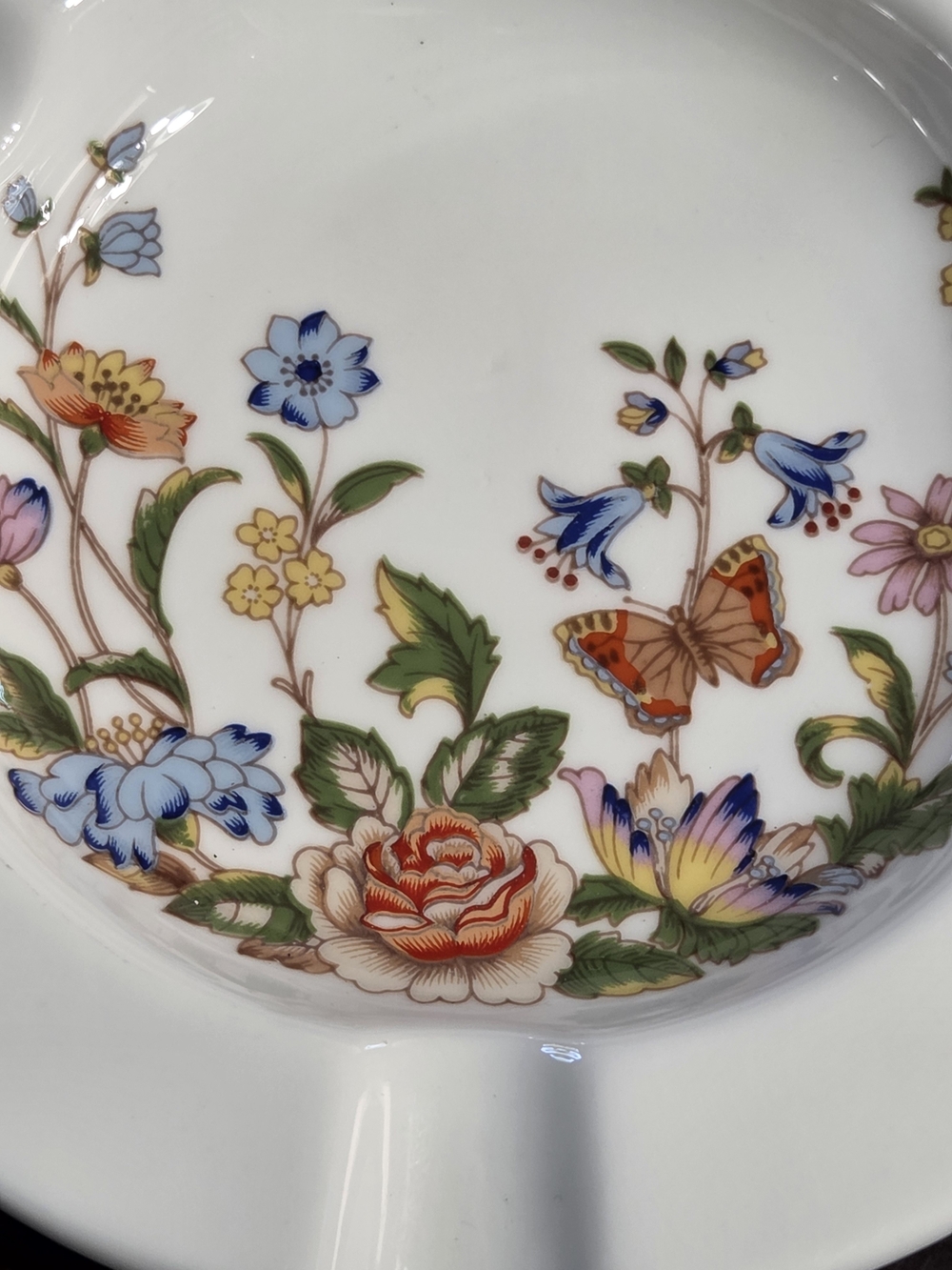 Vintage Aynsley "Cottage Garden" Bone China Trinket Dish / Ashtray - Picture 5 of 5